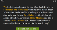 Desktop Screenshot of phlow.de